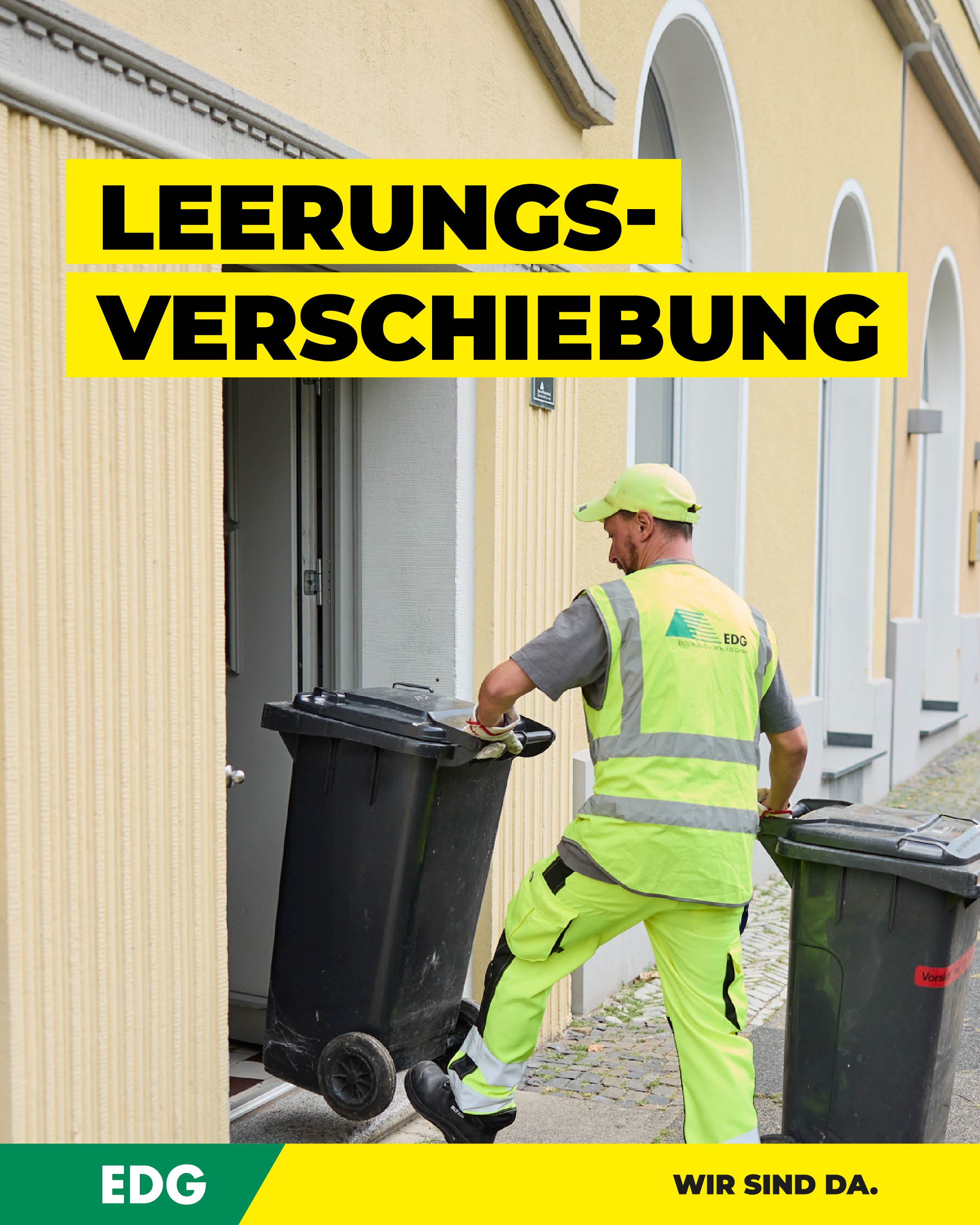 Leerungsverschiebung am Maifeiertag