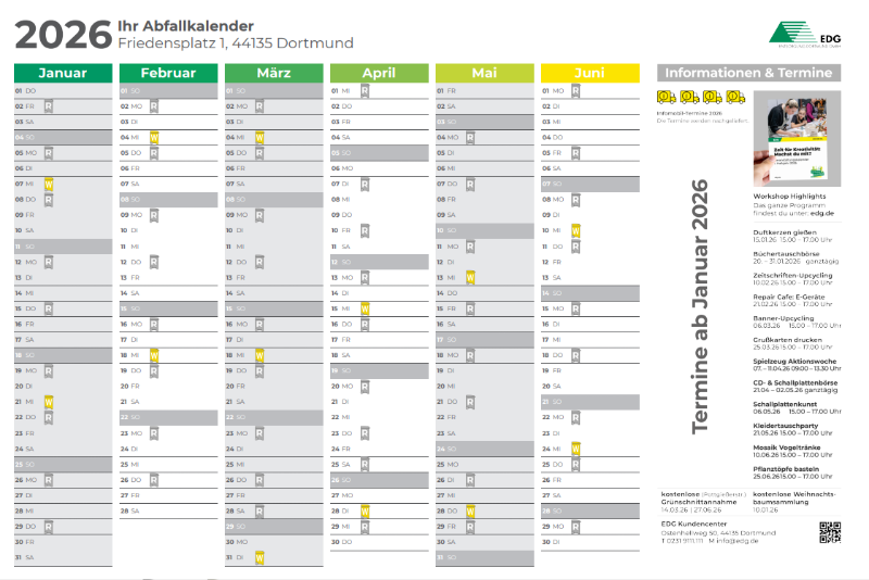 Abfallkalender 2026 jetzt online